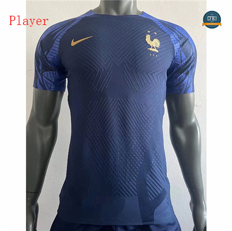 cfb3 camisetas Player Version Francia Equipación Entrenamiento Azul 2022/2023