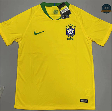 cfb3 camisetas Retro 2018 Brasil 1ª Equipación