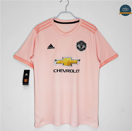 cfb3 camisetas Retro 2018-19 Manchester United 2ª Equipación