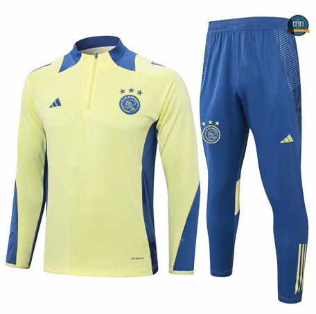 Outlet Chándal Fútbol Ajax Niño Equipación 2024/2025 amarillo claro