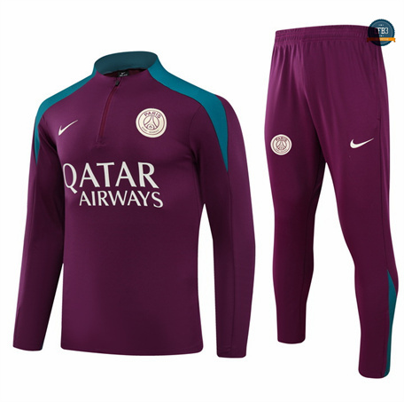 Crear Chándal Fútbol Paris Saint Germain Equipación 2024/2025 Púrpura
