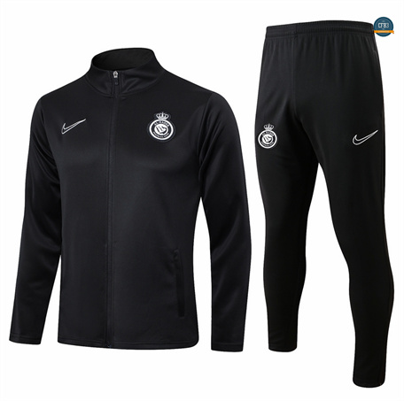 Diseñar Chaqueta Chándal Fútbol Al-Nassr FC Equipación negro 2024/2025