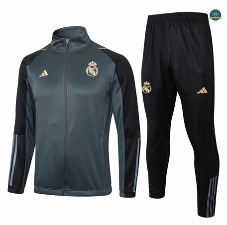 Diseñar Chaqueta Chándal Fútbol Real Madrid Equipación negro 2024/2025
