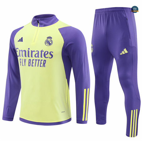 Crear Chándal Fútbol Real Madrid Equipación amarillo claro 2024/2025