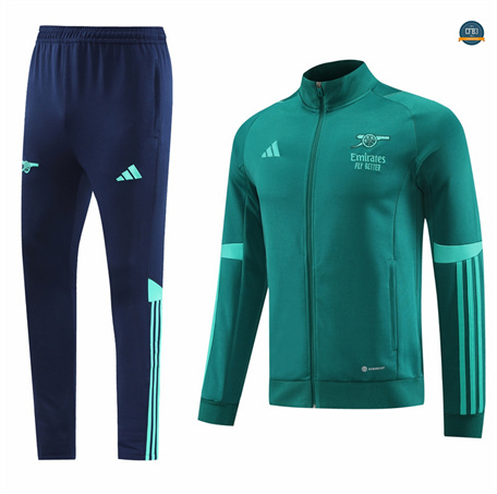 Diseñar Chaqueta Chándal Fútbol Arsenal Equipación verde 2024/2025