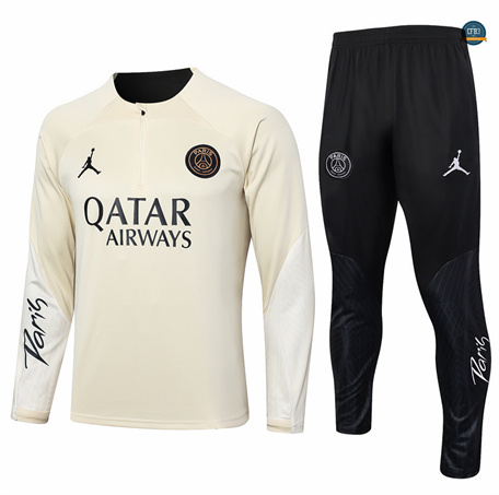 Diseñar Chándal Fútbol Paris Paris Saint Germain Niño Equipación de color crema 2024/2025