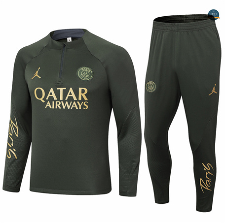 Crear Chándal Fútbol Paris Paris Saint Germain Niño Equipación Ejercito verde 2024/2025