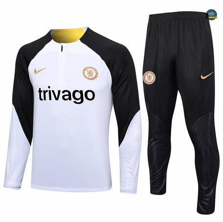 Venta Chándal Fútbol Chelsea Niño Equipación Blanco 2024/2025