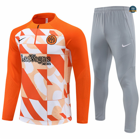 Venta Chándal Fútbol Inter Milan Niño Equipación color naranja 2024/2025