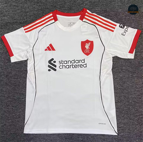 Crear Camiseta futbol Liverpool Equipación Blanco 2025/2026