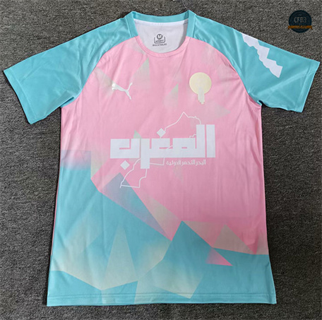 Diseño Camiseta futbol Marruecos Equipación Training Rosa 2025/2026