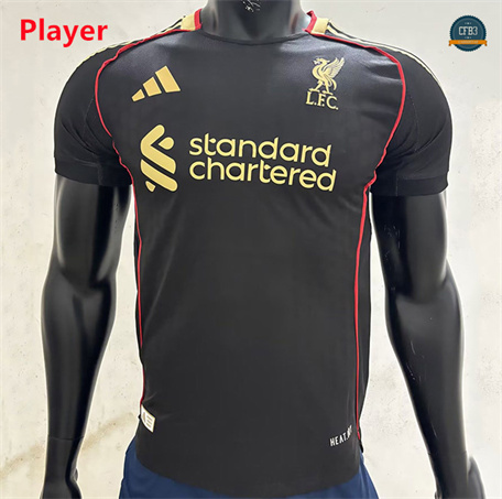 Tienda Camiseta futbol Liverpool Player Equipación Negro 2025/2026