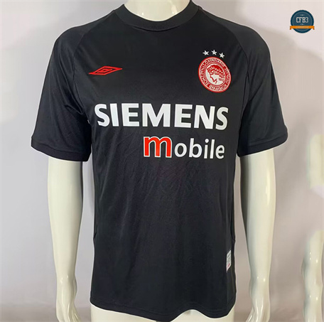 Crear Camiseta futbol Retro 2004-05 Olympia Equipación Negro