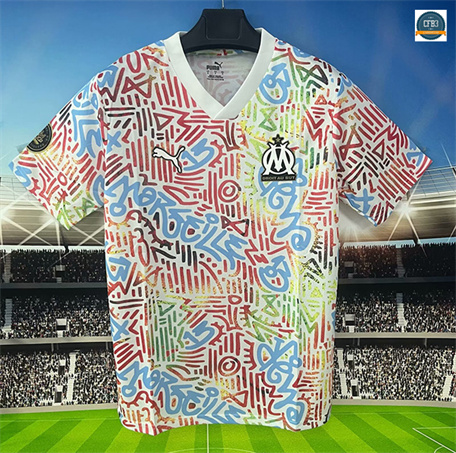 Cfb3 Camiseta futbol Marsella Equipación Entrenamiento Rosepink 2024/2025
