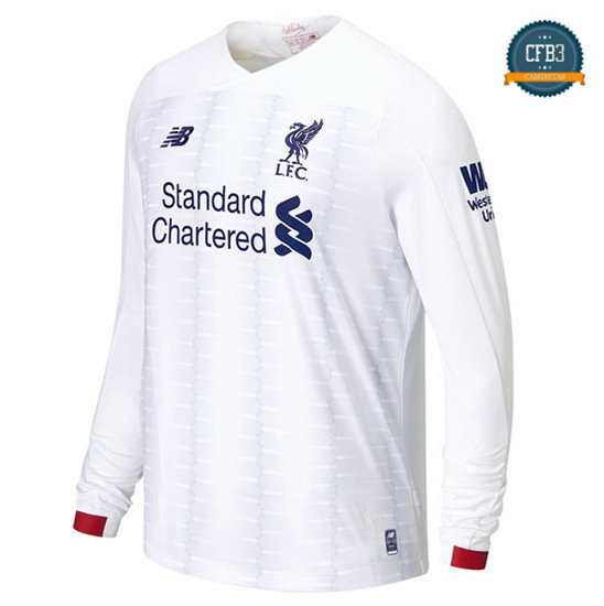 Camiseta Liverpool Equipación Manga Larga Blanco 2019/2020