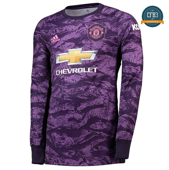 Camiseta Manchester United Portero Equipación Manga Larga Pourpre 2019/2020