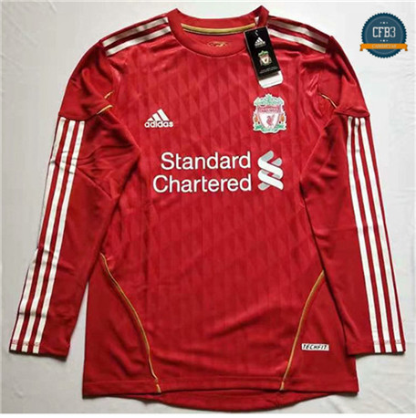 Camiseta Retro 2011-2012 Liverpool Manga Larga Equipación 1ª