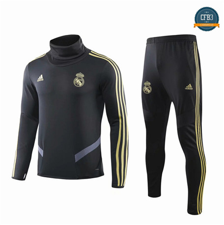 Chándal Q15 Real Madrid Equipación Negro 2019/2020 Cuello Alto