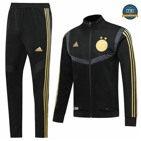 Chaqueta Chándal Q26 Argelia Equipación Negro 2019/2020 Cuello Alto