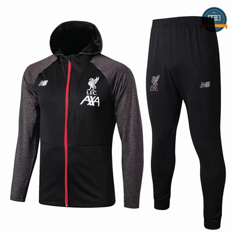 Chaqueta Sombrero Chándal Q32 Liverpool Equipación Negro 2019/2020