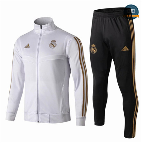 Chaqueta Chándal Niños Q48 Real Madrid Equipación Blanco/Negro 2019/2020