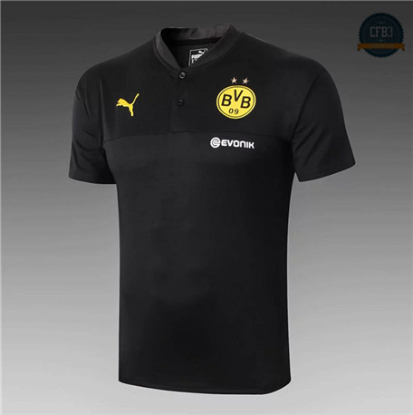 Camiseta Entrenamiento Q57 Borussia Dortmund Equipación Negro 2019/2020 Cuello V