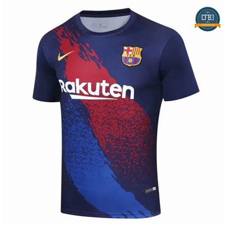 Camiseta Entrenamiento Q59 Barcelona Equipación Azul Oscuro Cuello redondo 2019/2020