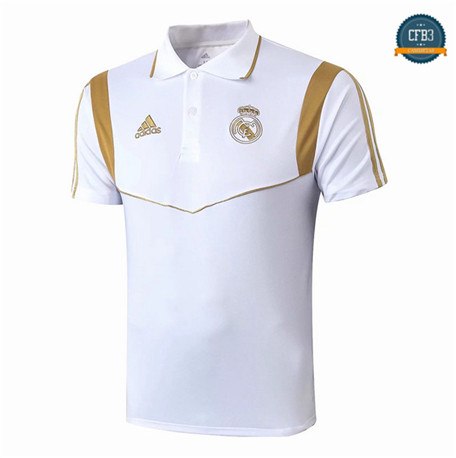Camiseta Entrenamiento Q61 Real Madrid Equipación POLO Blanco 2019/2020