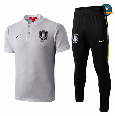 Camiseta Entrenamiento Q71 Corea + Pantalones Equipación Blanco/Negro 2019/2020 Cuello V