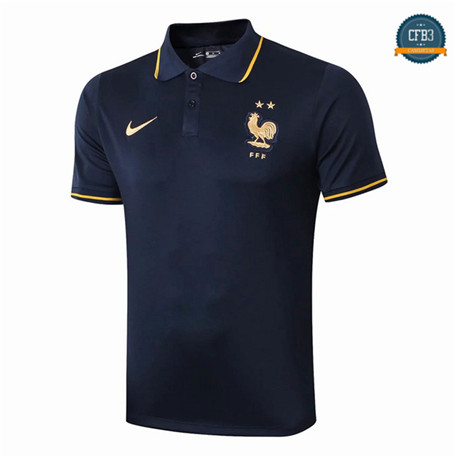 Camiseta Entrenamiento Q75 Francia Equipación POLO Azul Oscuro