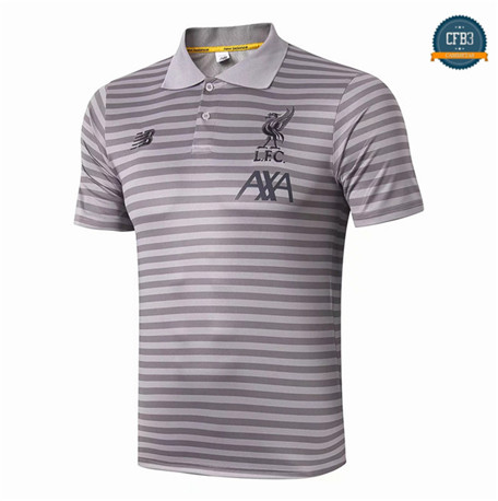 Camiseta Entrenamiento Q82 Liverpool Equipación POLO bande Gris 2019/2020