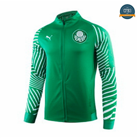 Camiseta Chaqueta Q100 Palmeiras Equipación Verde/Azul Oscuro 2019/2020