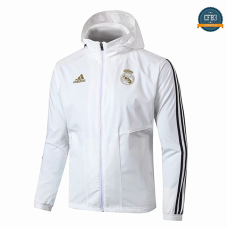 Camiseta Rompevientos Sombrero Q107 Real Madrid Equipación Blanco/Negro 2019/2020