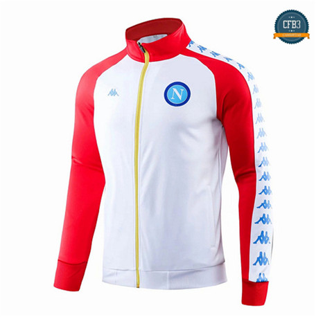 Camiseta Chaqueta Q120 Napoli Equipación Blanco/Rojo 2019/2020