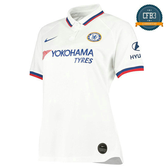 Cfb3 Camisetas Chelsea Mujers 2ª Blanco 2019/2020