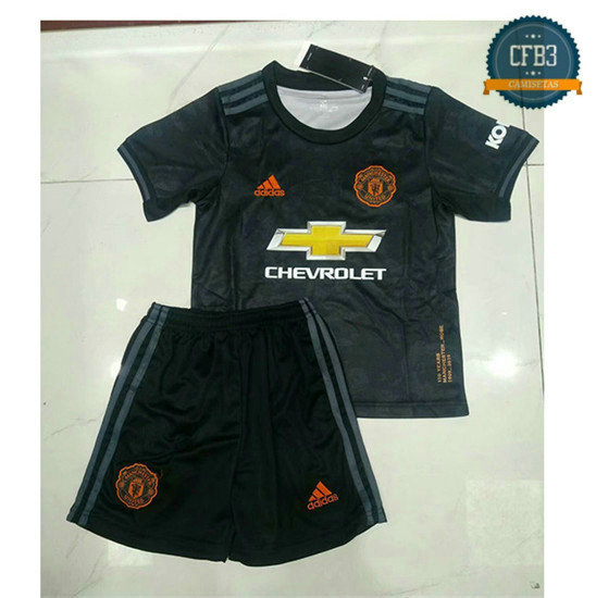 Cfb3 Camisetas Manchester United Niños Negro 2019/2020