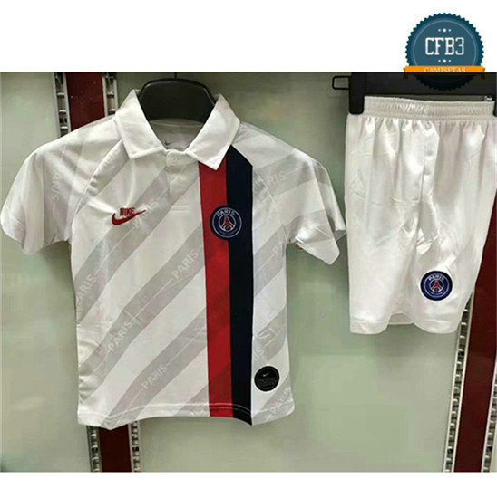 Cfb3 Camisetas PSG Niños 2ª Blanco 2019/2020