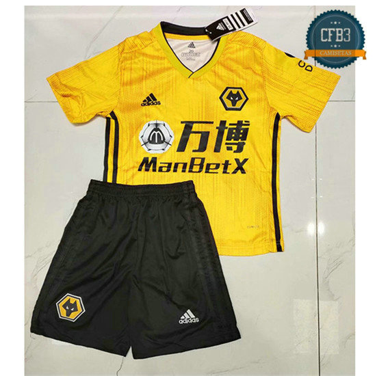 Cfb3 Camisetas Wolverhampton Niños 1ª 2019/2020