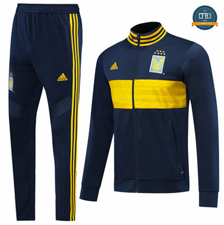 Cfb3 Camisetas B005 - Chaqueta Chandal Tigres UANL Azul Oscuro/Amarillo 2019/2020