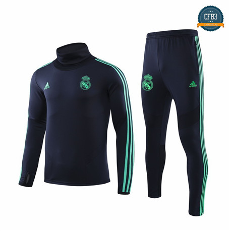 Cfb3 Camisetas B022 - Chandal Real Madrid Azul Oscuro/Azul 2019/2020