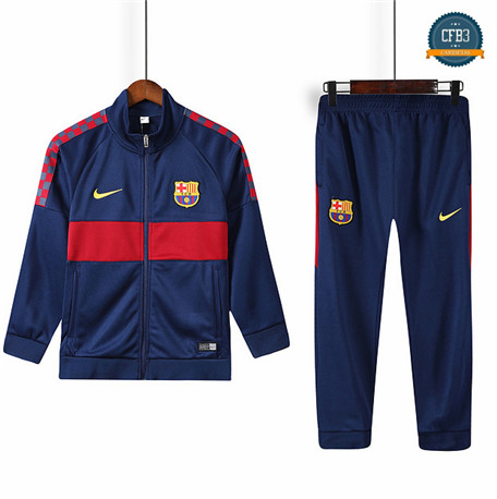 Cfb3 Camisetas B041 - Chaqueta Chandal Niños Barcelona Azul Oscuro/Rojo 2019/2020