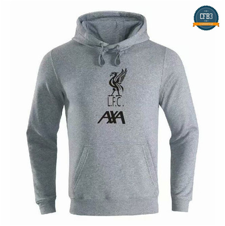 Cfb3 Camisetas B087 - Sudadera con Capucha Liverpool Gris 2019/2020