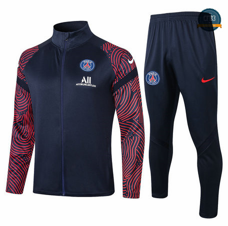 Chaqueta Chandal PSG Azul Marino/Rojo Cuello alto 2020/2021