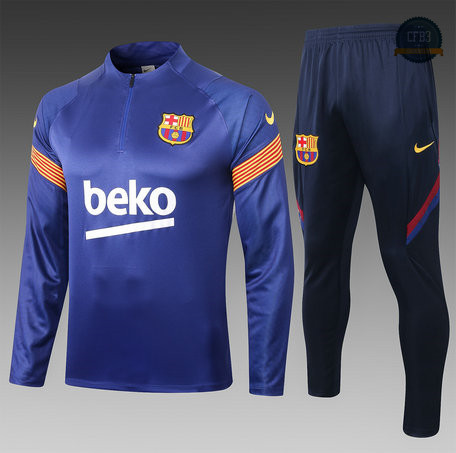 Chandal Niños Barcelona Azul Oscuro 2020/2021