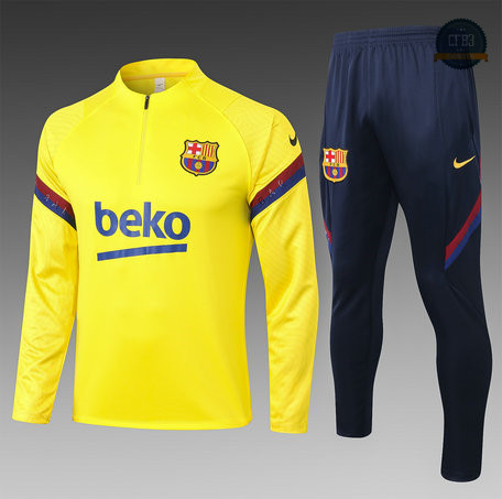 Chandal Niños Barcelona Amarillo 2020/2021