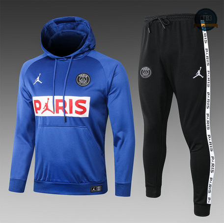 Chandal Niños sudaderas de futbol PARIS PSG Jordan Azul PARIS 2020/2021