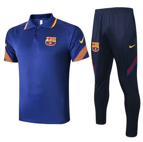 Entrenamiento Barcelona POLO + Pantalones Azul Marino 2020/2021