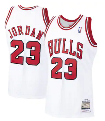 Camiseta Michael Jordan, Chicago Bulls Mitchell & Ness - Blanco