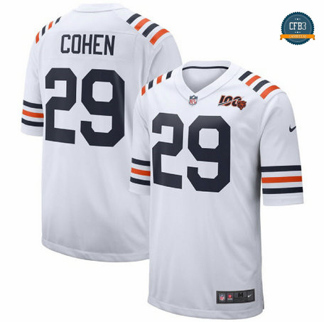 Camiseta Tarik Cohen, Chicago Bears - Blanco