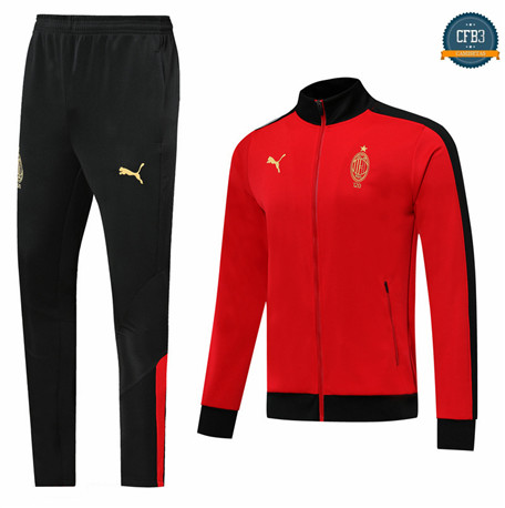 Cfb3 Chaqueta Chandal AC Milan Rojo/Negro 2019/2020